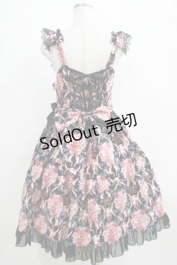 画像3: BABY,THE STARS SHINE BRIGHT / Pearl Bouquet柄ジャンパースカートII型 Free ブラック H-25-04-02-004-BA-OP-NS-ZH