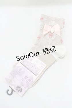 画像1: m petit by misako / AMCSNIフロートリボン  ベージュ H-25-04-02-048-LO-ZA-NS-ZH