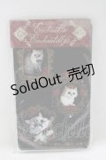 Enchantlic Enchantilly / 猫の女王達の肖像画オーバーニーソックス  ブラック H-25-04-02-051-LO-ZA-NS-ZH
