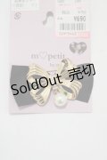 m petit by misako / AMPLリボンブローチ  ブラック H-25-04-02-056-LO-AC-NS-ZH