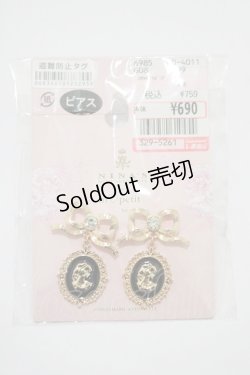 画像1: m petit by misako / AM*NIリボンピアス  ゴールド H-25-04-02-057-LO-AC-NS-ZH