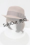 m petit by misako / AMブレードカンカン帽  ブラウン H-25-04-02-060-LO-AC-NS-ZH