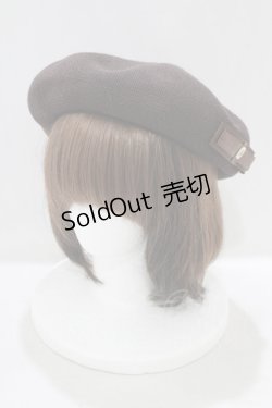 画像1: m petit by misako / NINA's AMカメオベレー  ブラウン H-25-04-02-061-LO-AC-NS-ZH