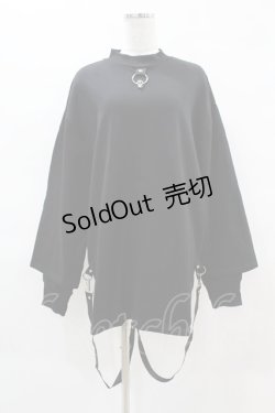 画像1: KILL STAR / FLAYER SWEAT SHIRT XS ブラック H-25-04-02-1051-SL-TO-KB-ZH
