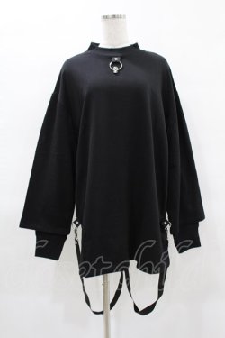 画像1: KILL STAR / FLAYER SWEAT SHIRT XS ブラック H-25-04-02-1054-SL-TO-KB-ZH