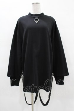 画像1: KILL STAR / FLAYER SWEAT SHIRT XS ブラック H-25-04-02-1055-SL-TO-KB-ZH