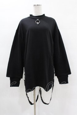 画像1: KILL STAR / FLAYER SWEAT SHIRT XS ブラック H-25-04-02-1057-SL-TO-KB-ZH