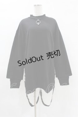 画像1: KILL STAR / FLAYER SWEAT SHIRT XS ブラック H-25-04-02-1057-SL-TO-KB-ZI