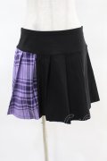KILL STAR / CATTLE PLEATED SKIRT M ブラック/ライラックタータン H-25-04-02-1007-SL-SK-KB-ZH