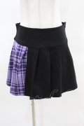 KILL STAR / CATTLE PLEATED SKIRT S ブラック/ライラックタータン H-25-04-02-1010-SL-SK-KB-ZH