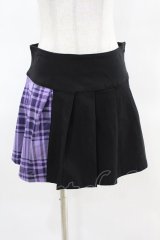 KILL STAR / CATTLE PLEATED SKIRT S ブラック/ライラックタータン H-25-04-02-1010-SL-SK-KB-ZH