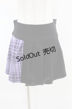画像1: KILL STAR / CATTLE PLEATED SKIRT S ブラック/ライラックタータン H-25-04-02-1010-SL-SK-KB-ZS