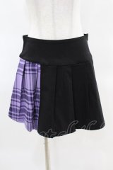 KILL STAR / CATTLE PLEATED SKIRT S ブラック/ライラックタータン H-25-04-02-1012-SL-SK-KB-ZH