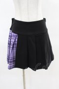 KILL STAR / CATTLE PLEATED SKIRT S ブラック/ライラックタータン H-25-04-02-1013-SL-SK-KB-ZH