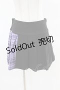KILL STAR / CATTLE PLEATED SKIRT S ブラック/ライラックタータン H-25-04-02-1013-SL-SK-KB-ZS