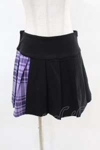 KILL STAR / CATTLE PLEATED SKIRT S ブラック/ライラックタータン H-25-04-02-1013-SL-SK-KB-ZH