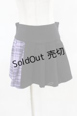 KILL STAR / CATTLE PLEATED SKIRT XS ブラック/ライラックタータン H-25-04-02-1015-SL-SK-KB-ZH