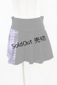KILL STAR / CATTLE PLEATED SKIRT XS ブラック/ライラックタータン H-25-04-02-1015-SL-SK-KB-ZH