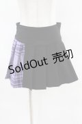 KILL STAR / CATTLE PLEATED SKIRT XS ブラック/ライラックタータン H-25-04-02-1016-SL-SK-KB-OS