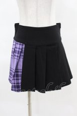 画像1: KILL STAR / CATTLE PLEATED SKIRT XS ブラック/ライラックタータン H-25-04-02-1017-SL-SK-KB-ZY (1)