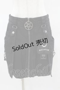 KILL STAR / GEIGER ZIP MINI SKIRT S ブラック H-25-04-02-1020-SL-SK-KB-ZH