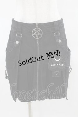 画像1: KILL STAR / GEIGER ZIP MINI SKIRT S ブラック H-25-04-02-1020-SL-SK-KB-ZH