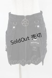 KILL STAR / GEIGER ZIP MINI SKIRT XS ブラック H-25-04-02-1022-SL-SK-KB-ZH