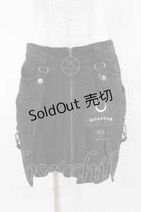 KILL STAR / GEIGER ZIP MINI SKIRT XS ブラック H-25-04-02-1023-SL-SK-KB-ZH