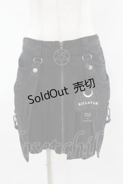 画像1: KILL STAR / GEIGER ZIP MINI SKIRT XS ブラック H-25-04-02-1023-SL-SK-KB-ZH