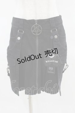 画像1: KILL STAR / GEIGER ZIP MINI SKIRT XS ブラック H-25-04-02-1024-SL-SK-KB-ZH