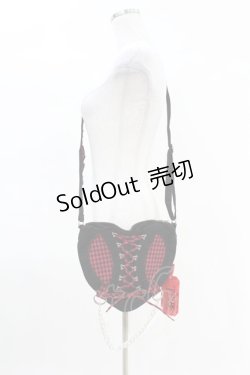 画像1: TRIPP NYC / BO PEEP HEART BAG  レッド H-25-04-02-1003-0-BG-KB-ZH