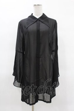 画像1: KILL STAR / ARLENE SHIRT DRESS M ブラック H-25-04-02-1033-SL-OP-KB-ZH