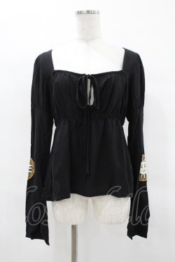 画像1: KILL STAR / EVIL'S HARVEST TOP S ブラック H-25-04-02-1037-SL-TO-KB-ZH