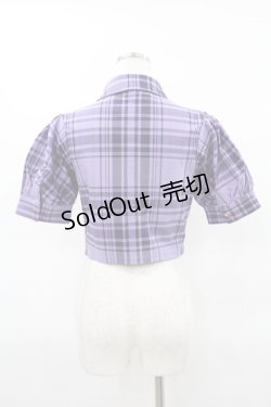 画像2: KILL STAR / HAYEE RIBBON SHIRT XS ライラックタータン H-25-04-02-1042-SL-BL-KB-ZH