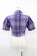 画像2: KILL STAR / HAYEE RIBBON SHIRT XS ライラックタータン H-25-04-02-1042-SL-BL-KB-ZH (2)