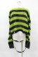 画像2: KILL STAR / SLUGS N' SNAILS KNIT SWEATER L 黒×黄緑 H-25-04-02-1046-SL-TO-KB-ZH (2)