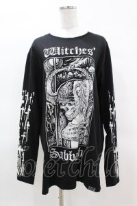 KILL STAR / WITCHES' SABBATH LONG SLEEVE TOP XL 黒 H-25-04-02-1049-SL-TO-KB-ZH