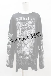 KILL STAR / WITCHES' SABBATH LONG SLEEVE TOP XL 黒 H-25-04-02-1049-SL-TO-KB-ZH