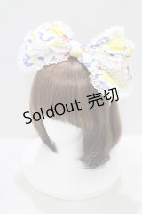 BABY,THE STARS SHINE BRIGHT / Cheerful Lemon柄カチューシャ  生成り×紺 H-25-04-02-067-BA-AC-NS-ZH
