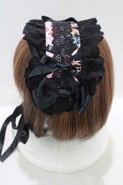 画像2: BABY,THE STARS SHINE BRIGHT / Pearl Bouquet柄ヘッドドレス  ブラック H-25-04-02-069-BA-AC-NS-ZH