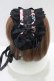 画像2: BABY,THE STARS SHINE BRIGHT / Pearl Bouquet柄ヘッドドレス  ブラック H-25-04-02-069-BA-AC-NS-ZH (2)