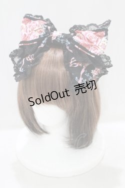 画像1: BABY,THE STARS SHINE BRIGHT / Pearl Bouquet柄カチューシャ  ブラック H-25-04-02-070-BA-AC-NS-ZH