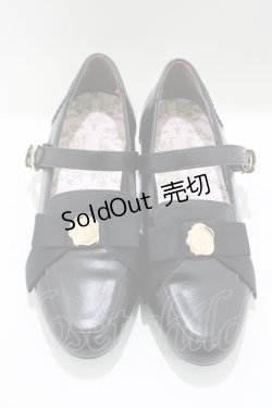 画像1: m petit by misako / NINA'Sコラボパンプス L ブラック H-25-04-02-074-LO-SH-NS-ZH