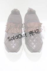 m petit by misako / AMキティリボンスニーカー L ブラウン H-25-04-02-075-LO-SH-NS-ZH