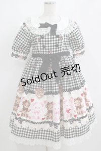 BABY,THE STARS SHINE BRIGHT / くみゃちゃんのSweet Heart Check柄ワンピース Free ブラック H-25-04-02-007-BA-OP-NS-ZH