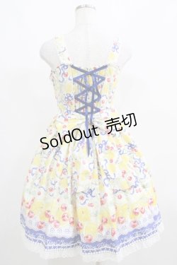 画像3: BABY,THE STARS SHINE BRIGHT / Cheerful Lemon柄ジャンパースカートI Free 生成り×紺 H-25-04-02-001-BA-OP-NS-ZH
