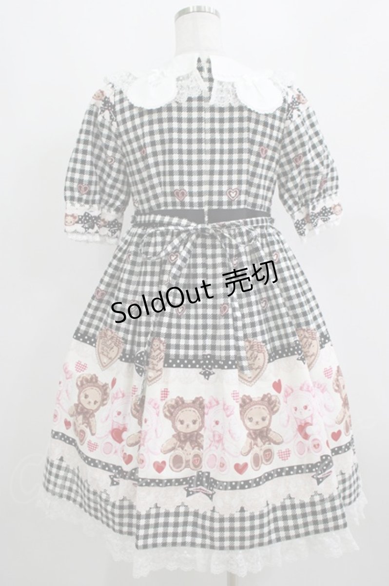 画像3: BABY,THE STARS SHINE BRIGHT / くみゃちゃんのSweet Heart Check柄ワンピース Free ブラック H-25-04-02-007-BA-OP-NS-ZH (3)