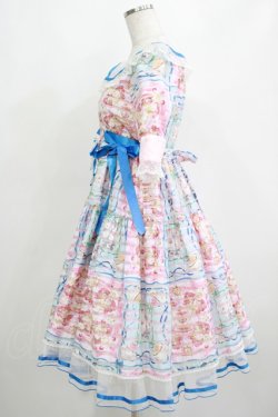 画像2: BABY,THE STARS SHINE BRIGHT / Ruban le Lien a la mode柄ワンピース Free ピンク×サックス H-25-04-02-012-BA-OP-NS-ZH