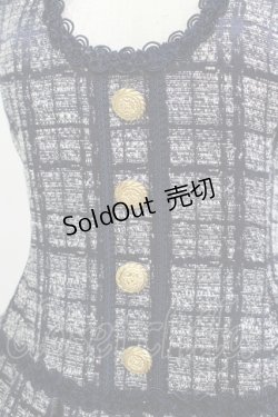 画像4: ALICE and the PIRATES / チェックツイードジャンパースカート Free ネイビー H-25-04-02-013-PA-OP-NS-ZH