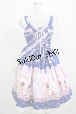 画像3: BABY,THE STARS SHINE BRIGHT / Toy's Fluffy Dream柄ジャンパースカートI Free ネイビー H-25-04-02-014-BA-OP-NS-ZH